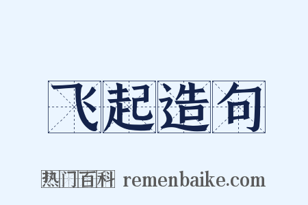 飞起造句是什么意思的图片